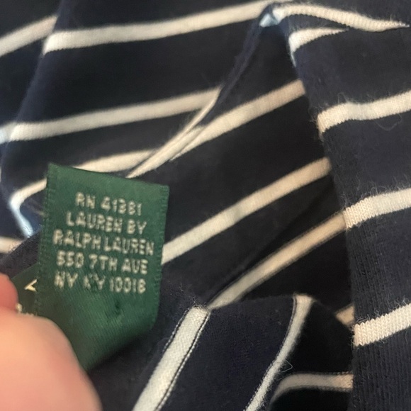 Ralph Lauren navy striped sleeveless dress - Picture 5 of 5